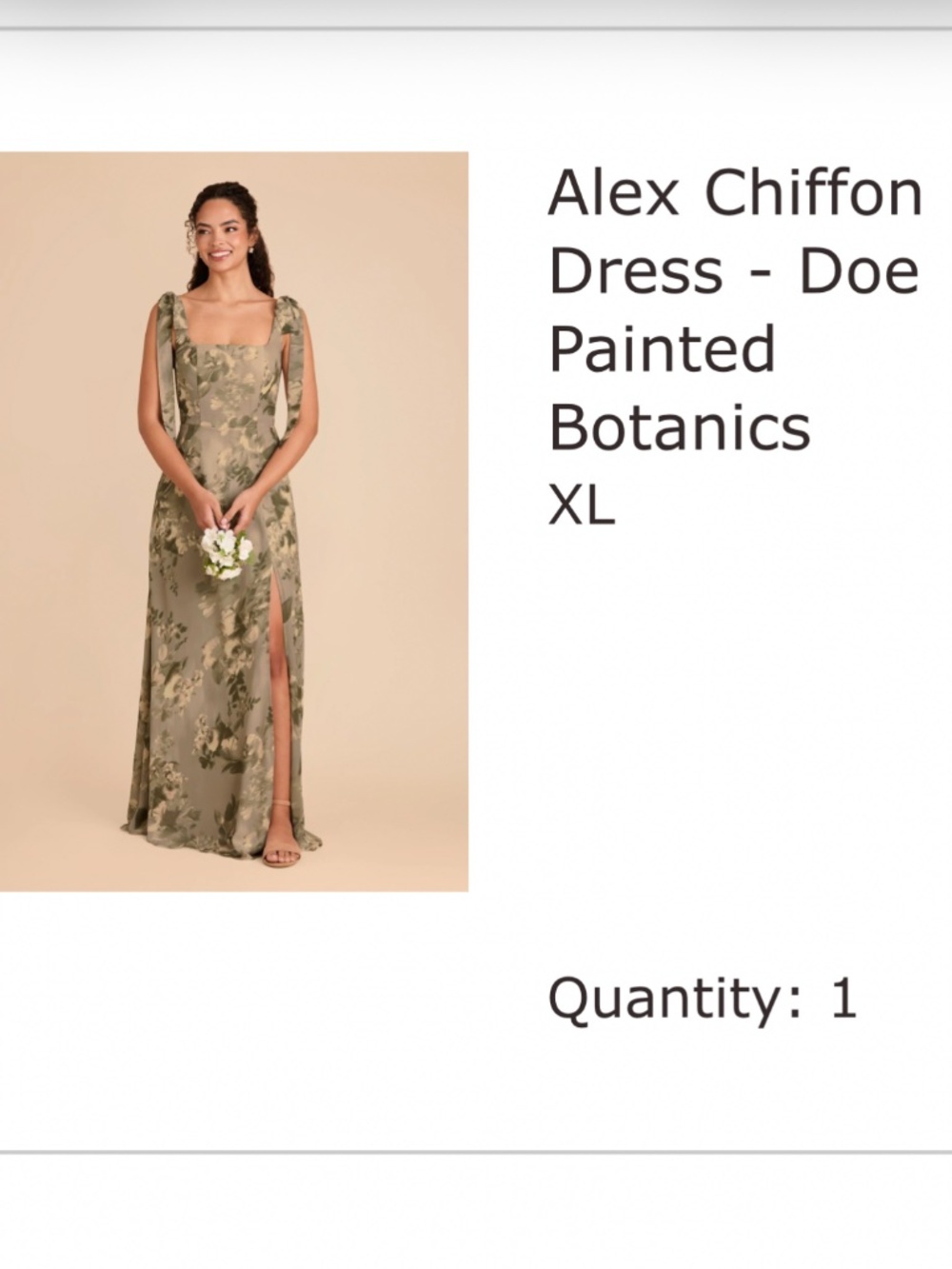 Birdy Grey Alex Chiffon Dress - Doe Painted Botanics